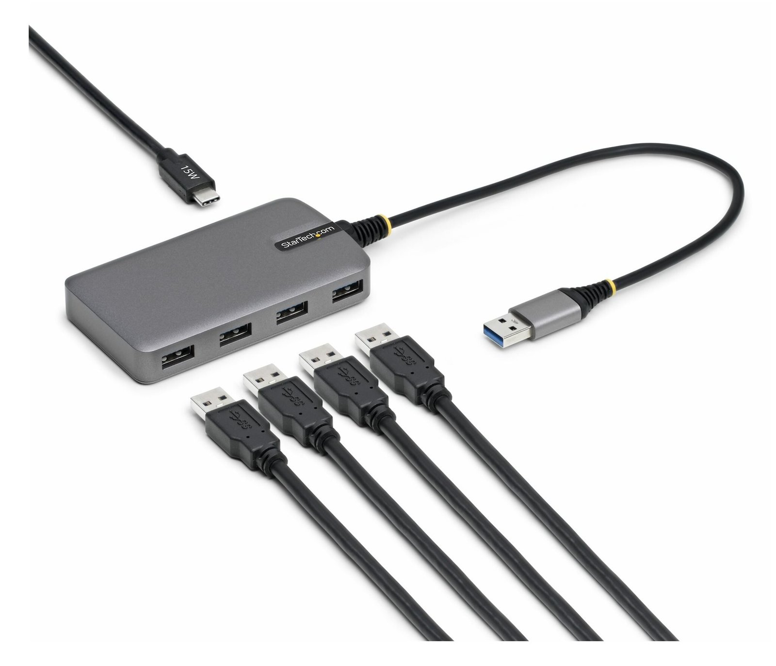 StarTech.com Hub - 4 x USB 3.2 Gen 1 + 1 x USB-C + 1 x USB-A 3.2 Gen 1