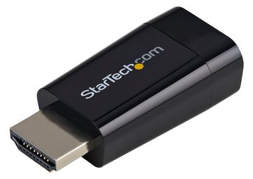 StarTech.com Kompakter HDMI auf VGA Adapter/ Konverter ideal für Chromebooks Ultrabooks & Laptops- HDMI zu VGA von LumaTech