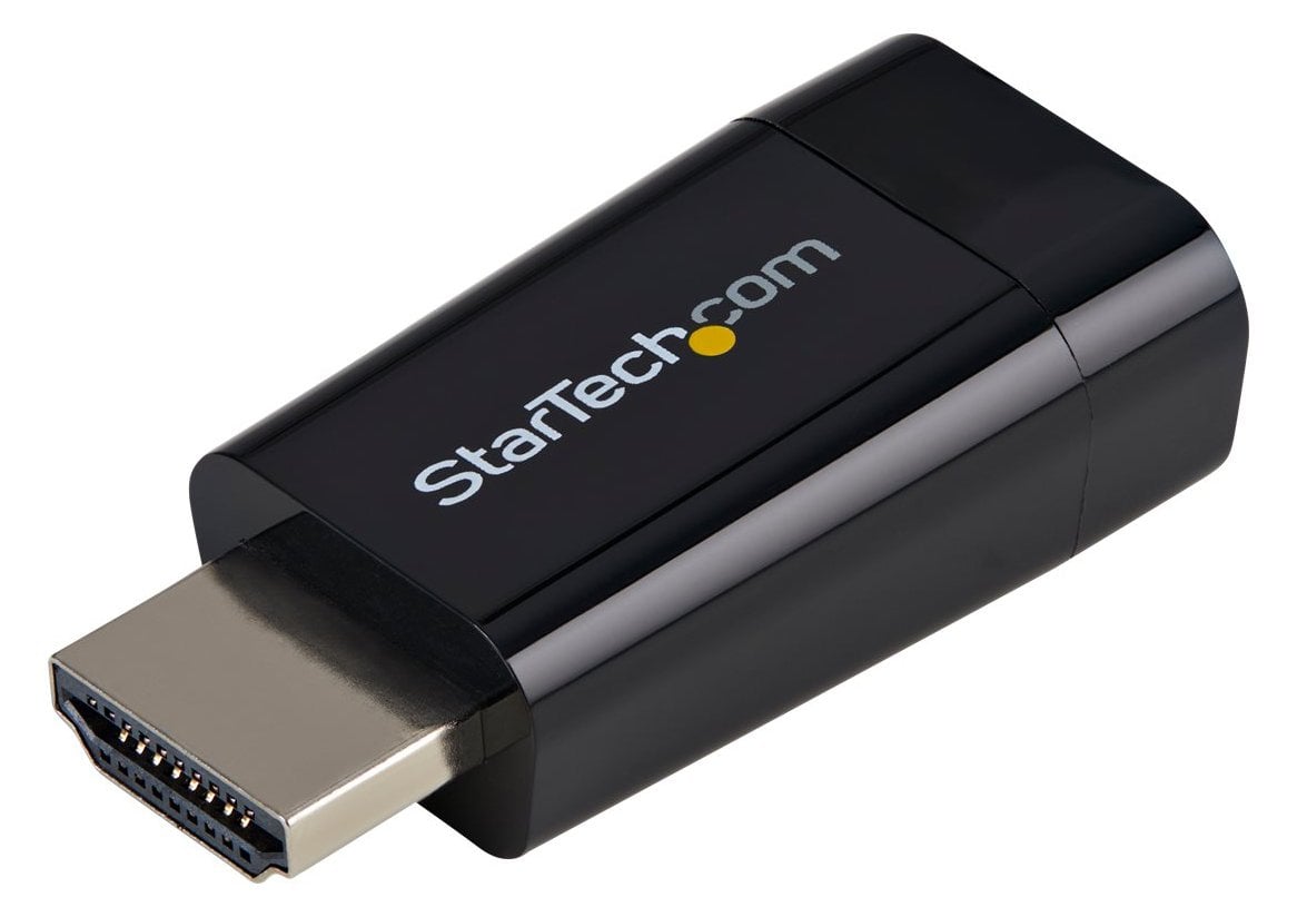 StarTech.com Kompakter HDMI auf VGA Adapter/ Konverter ideal für Chromebooks Ultrabooks & Laptops- HDMI zu VGA