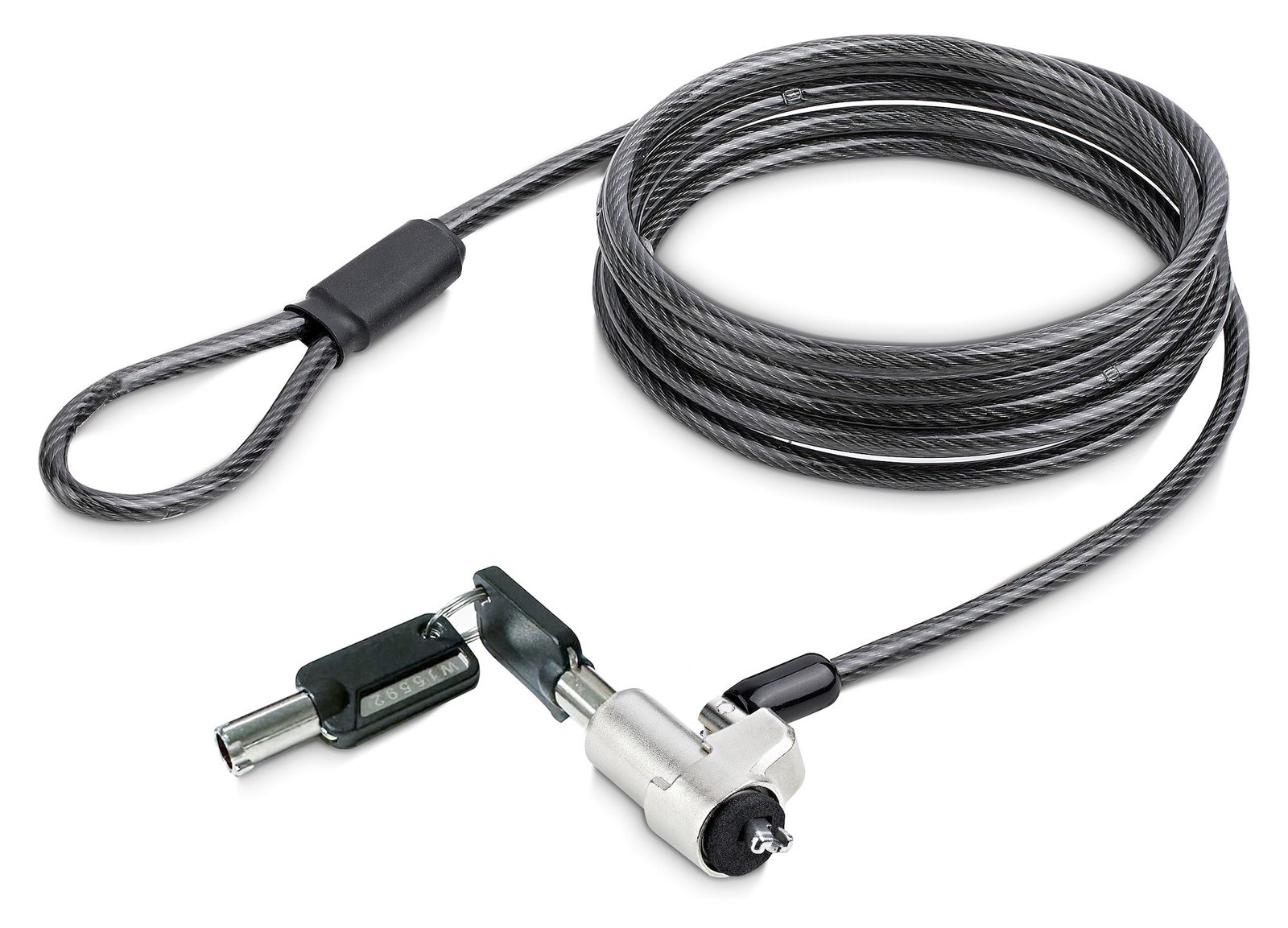 StarTech.com Laptop cable lock 6Ft Compatible With Noble Wedge; Laptop Cable Lock, 6Ft (2m)