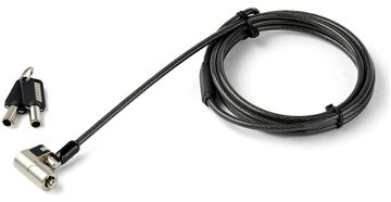 StarTech.com Laptopschloss mit 2m Kabel (mit Schlüssel, für K-Slot, Nano, Wedge Slot von LumaTech
