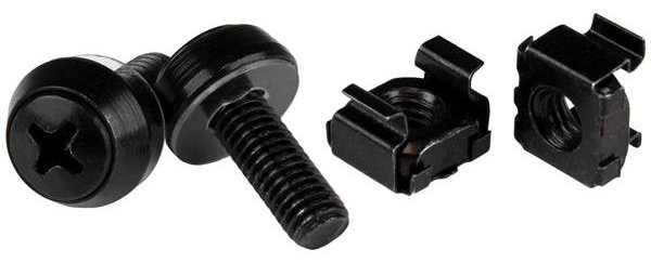 StarTech.com M6 x 12mm - Schrauben und Käfigmuttern
