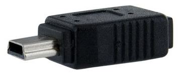 StarTech.com Micro USB auf Mini USB 2.0 Adapter - Bu/St - Schwarz - USB-Adapter - Micro-USB Typ B (W) von LumaTech