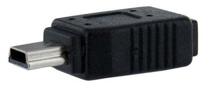 StarTech.com Micro USB auf Mini USB 2.0 Adapter - Bu/St - Schwarz - USB-Adapter - Micro-USB Typ B (W)
