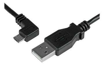 StarTech.com Micro USB Lade/Sync-Kabel - St/St - Micro USB linksgewinkelt - 1m - USB auf Micro USB Ladekabel von LumaTech