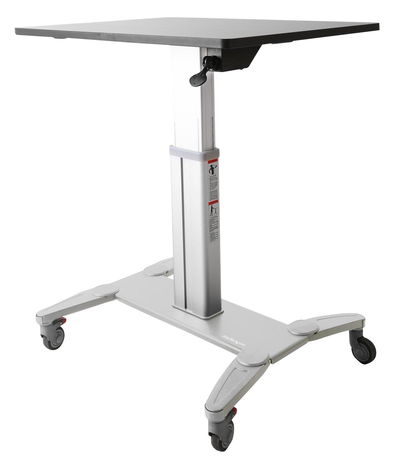 StarTech.com Mobiler Sitz-/Steh-Arbeitsplatz mit 80cm Arbeitsfläche