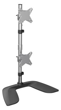 StarTech.com Monitorhalterung für zwei vertikal gestapelte Monitore - Ergonomischer Monitorarm von LumaTech