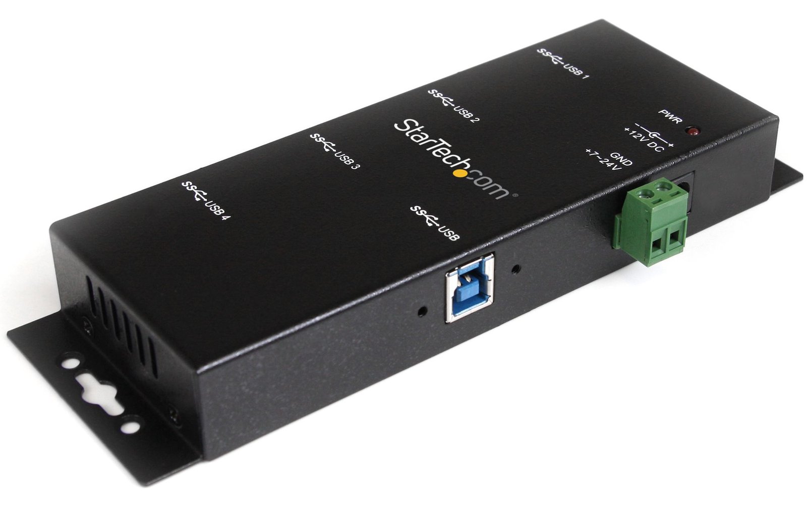 StarTech.com Montierbarer 4 Port Industrieller USB 3.0 SuperSpeed Hub inkl. Netzteil