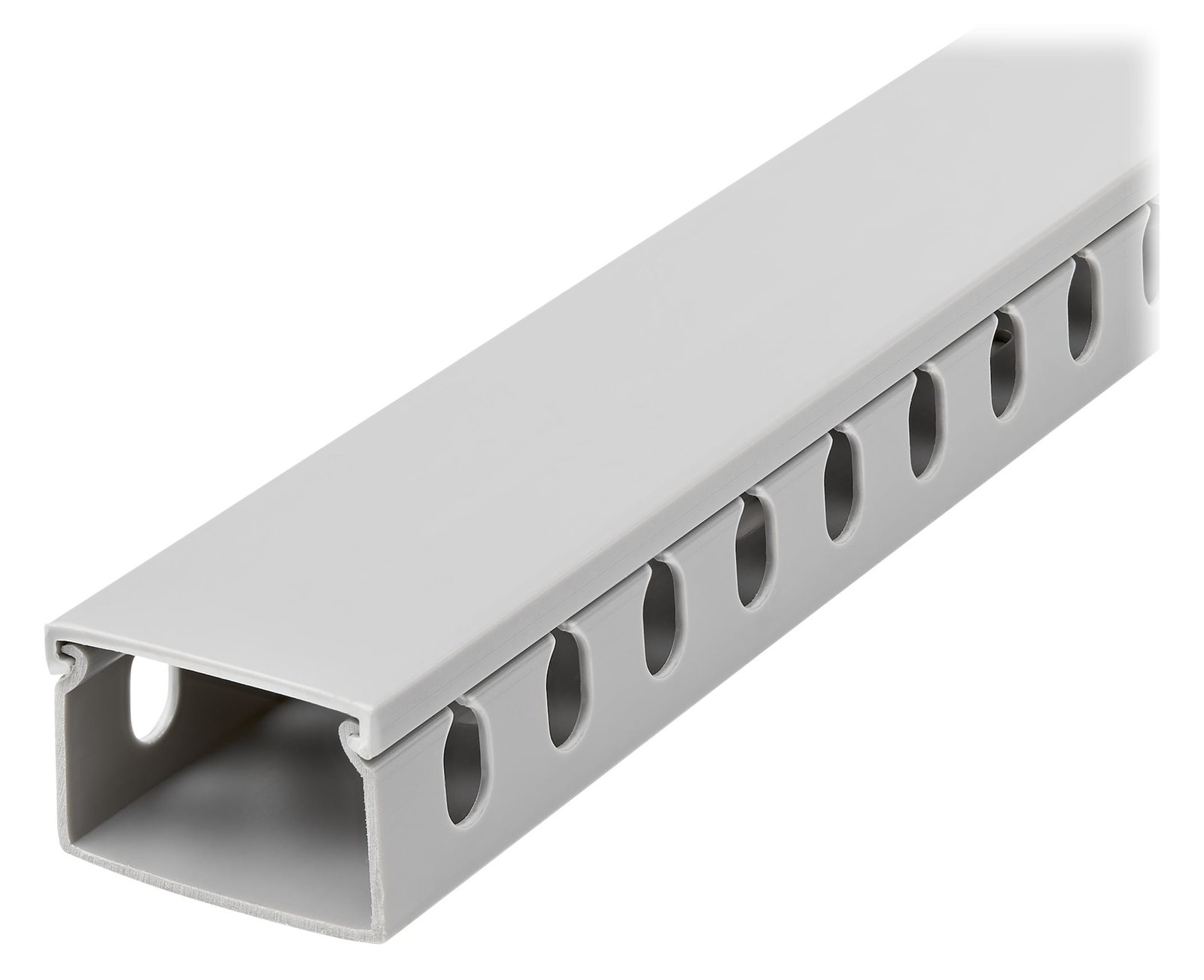 StarTech.com Open Slot Cable Management Raceway with Cover, 1-1/2(38mm)W x 1(25mm)H, 6.5ft(2m) length