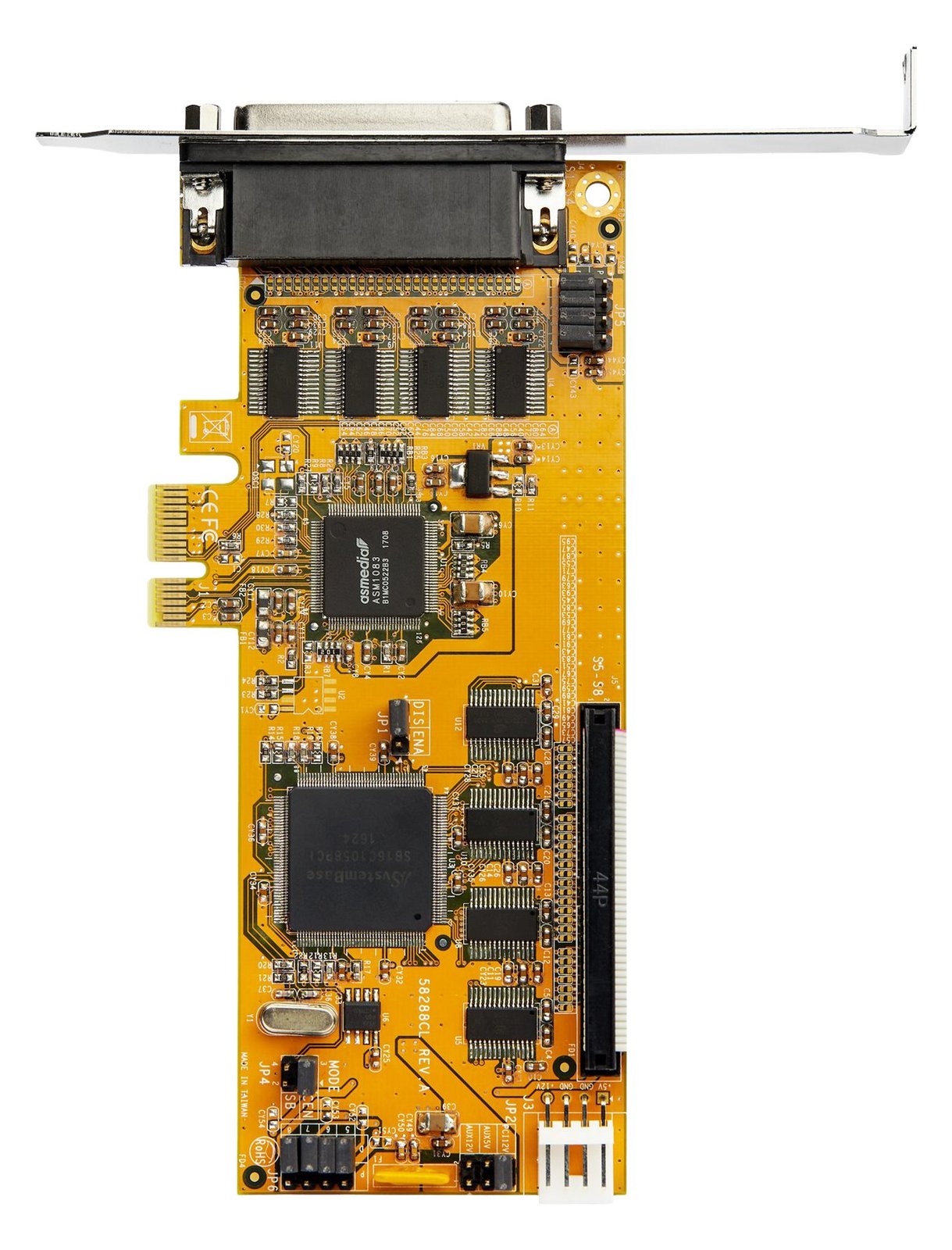 StarTech.com PEX8S1050LP PCI Express Schnittstellenkarte (8 Ports, RS232, PCIe, low profile, 16550 UART)