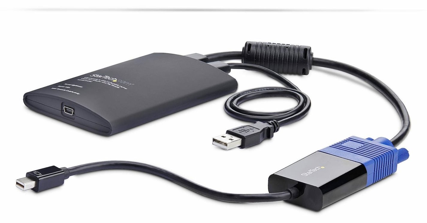 StarTech.com Portable Laptop Crash Cart Adapter, USB/VGA/Mini DisplayPort KVM Console, File Transfer and Video Capture