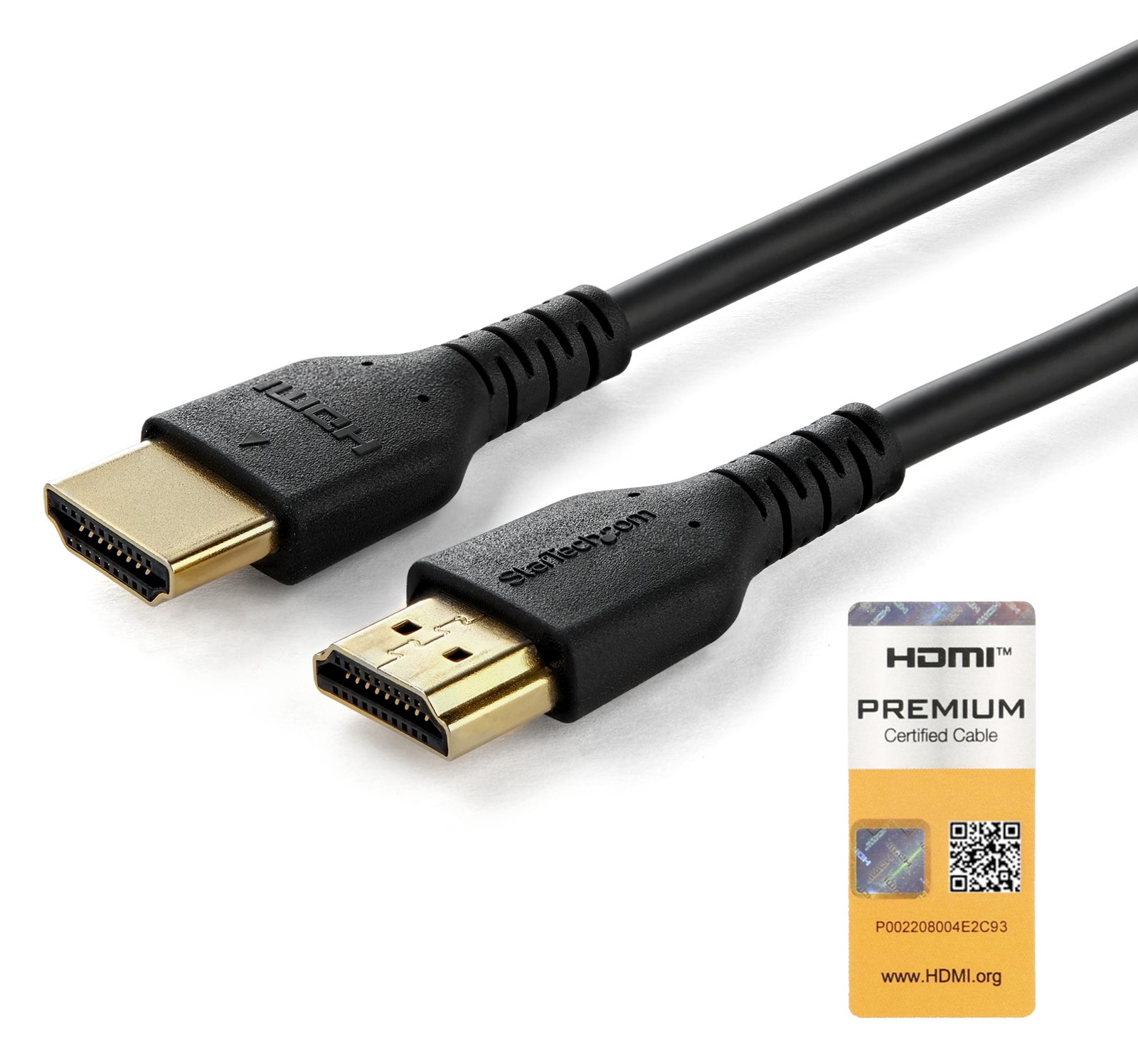 StarTech.com RHDMM1MP HDMI Kabel (1m, HDMI 2.0, 4k 60Hz, premium High Speed HDMI Kabel mit Ethernet