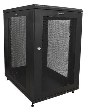 StarTech.com RK1833BKM Serverschrank (18HE, 78cm tiefes Gehäuse, Netzwerk Server Schrank, Datenschrank) von LumaTech