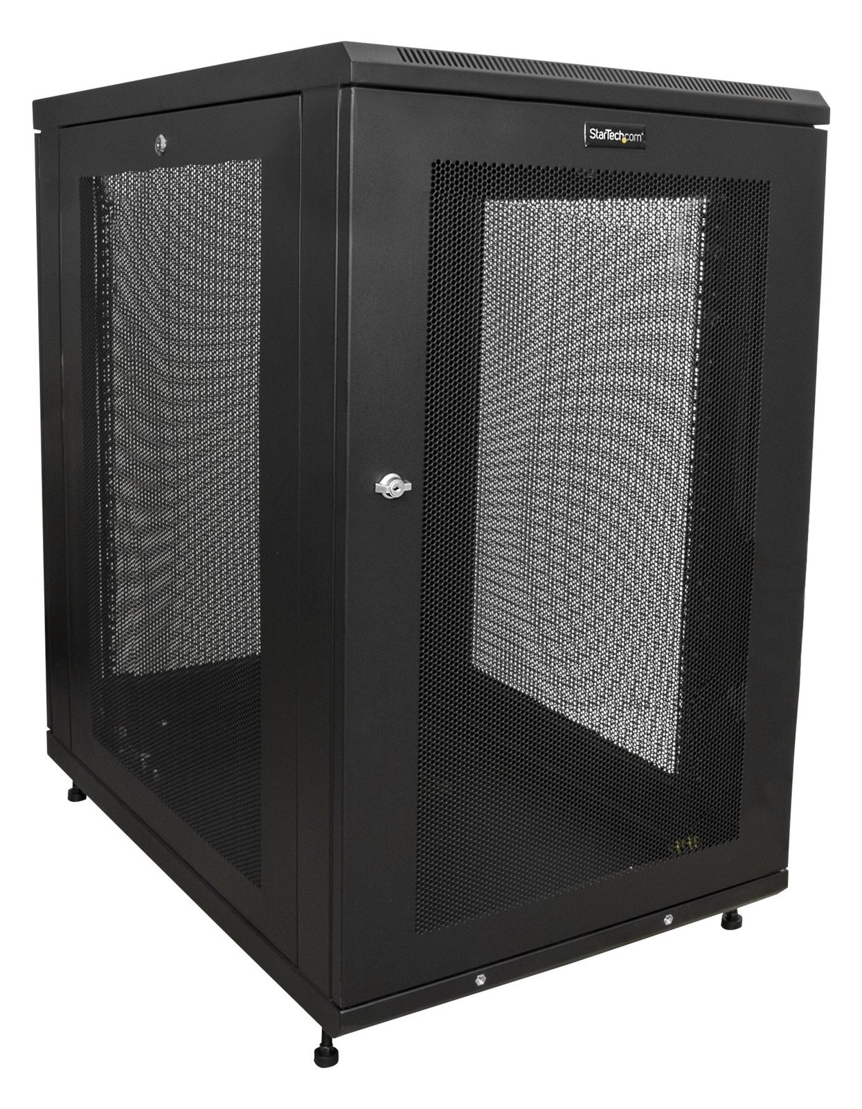 StarTech.com RK1833BKM Serverschrank (18HE, 78cm tiefes Gehäuse, Netzwerk Server Schrank, Datenschrank)