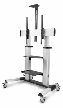 StarTech.com Rolling TV Cart/Stand On Wheels, Bis zu 100 kg - Wagen - für Flachbildschirm zwischen 60 und 100 von LumaTech