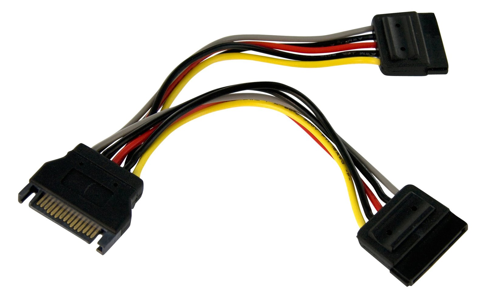 StarTech.com SATA Y-Stromkabel Power Cable Splitter S-ATA Powerkabel (15pin)