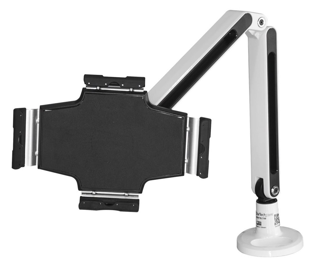 StarTech.com Schreibtisch Tablet Halter - Schwenkbarer Arm - Für iPad und Android - Weiß - Tablethalter