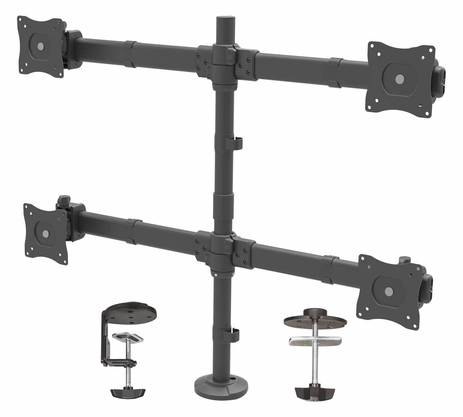 StarTech.com Schreibtisch Vierfach-Monitorhalterung - Schwenkbar - Für VESA Monitore bis zu 27in (8Kg)
