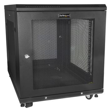 StarTech.com Server Rack Schrank - 78cm tiefes Gehäuse - 12 HE - Netzwerk Server Schrank - Datenschrank von LumaTech