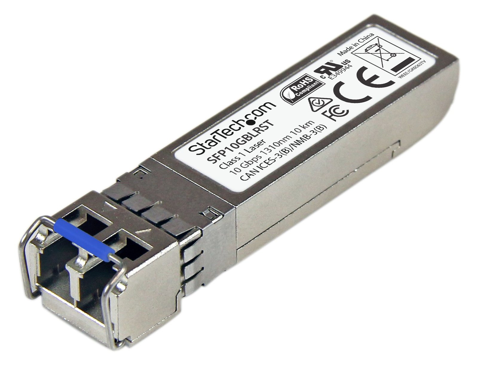 StarTech.com SFP-10GBASE-LR-ST Transceiver Modul (SFP+ Module, 10GBase-LR Cisco kompatibel, Glasfaser, 1310nm, LC Single