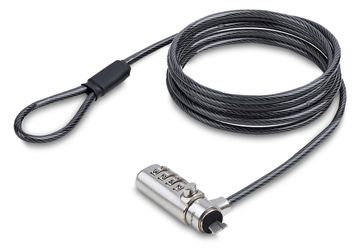 StarTech.com Slim Lock K-Slot Compatible, 6.6ft Combination Locking Cable von LumaTech