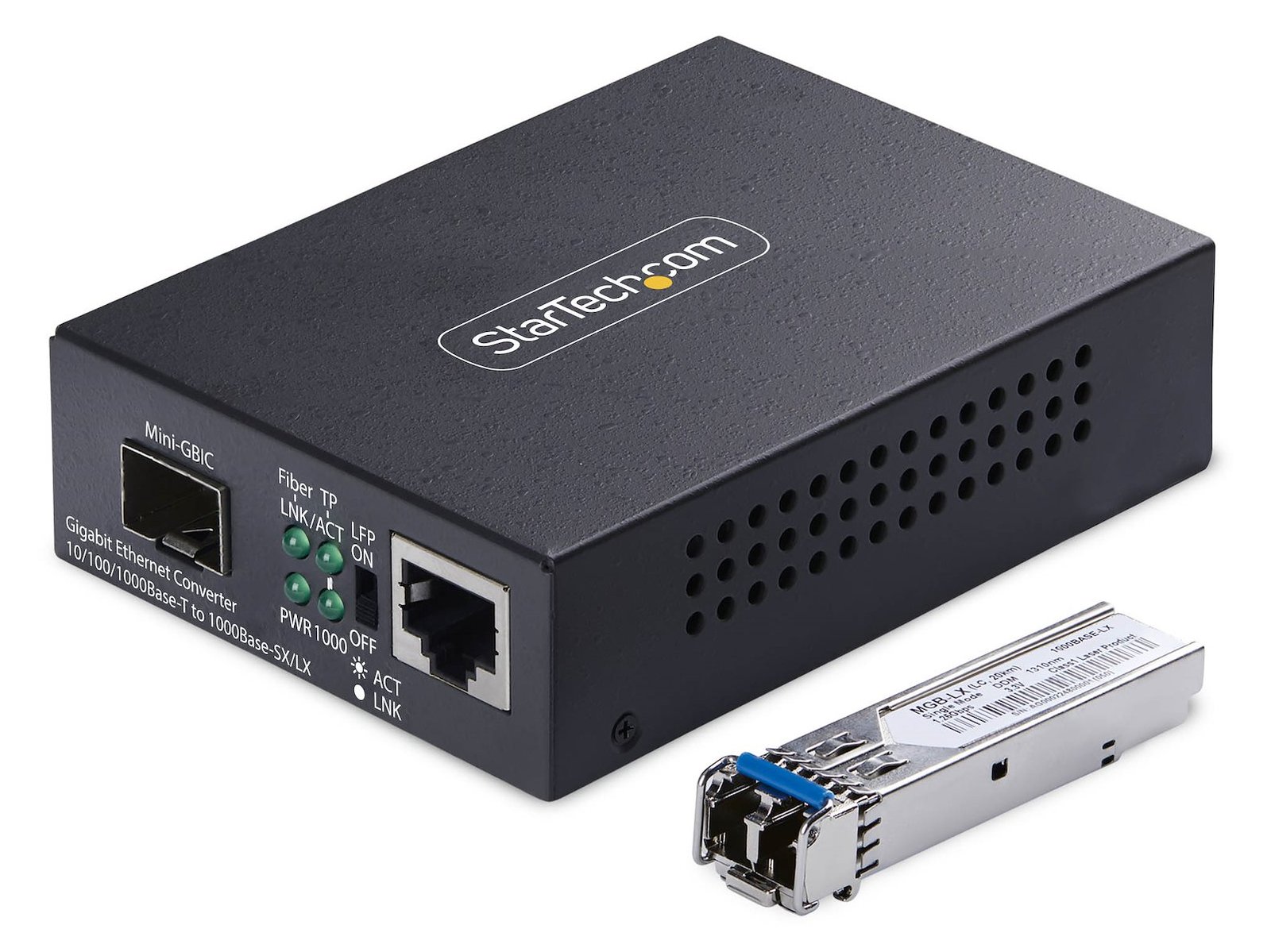 StarTech.com SM LC Fiber Media Converter 20km - Converter - Glasfaser (LWL)