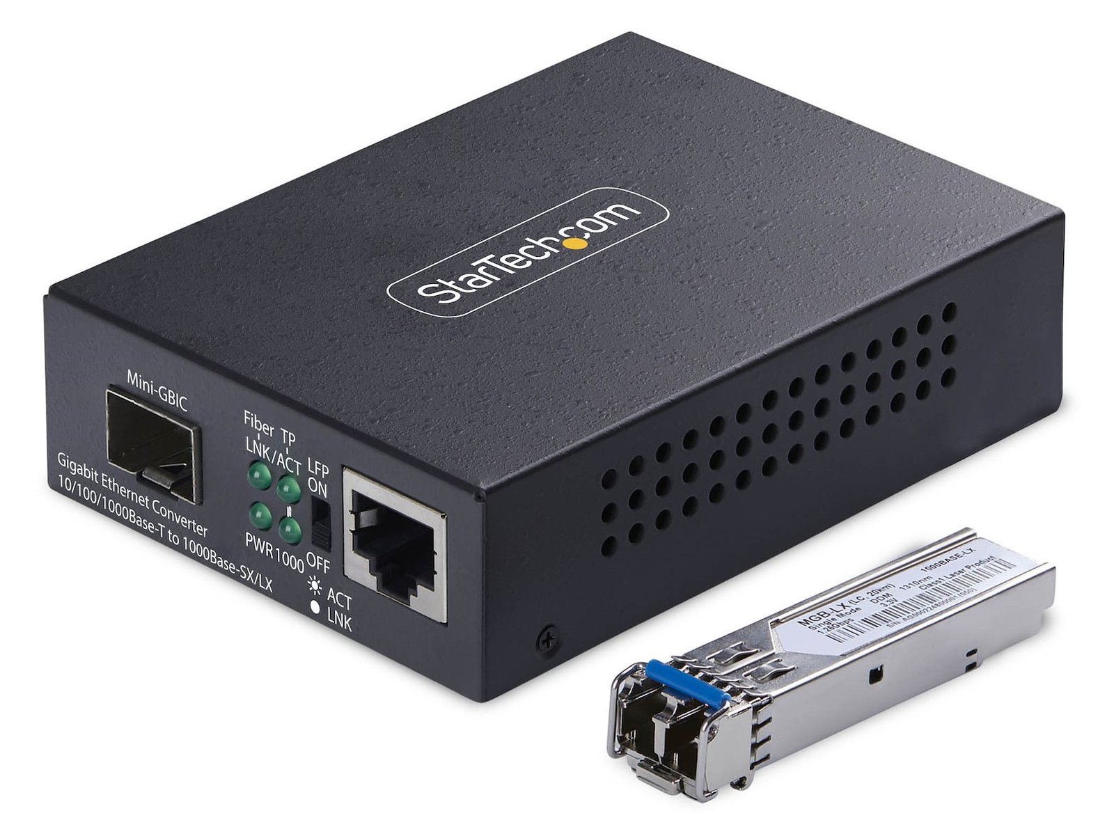 StarTech.com SM LC Fiber Media Converter 40km - Converter - Glasfaser (LWL)