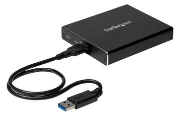 StarTech.com SSD Festplattengehäuse für zwei M.2 Festplatten - USB 3.1 Type C - USB C Kabel von LumaTech