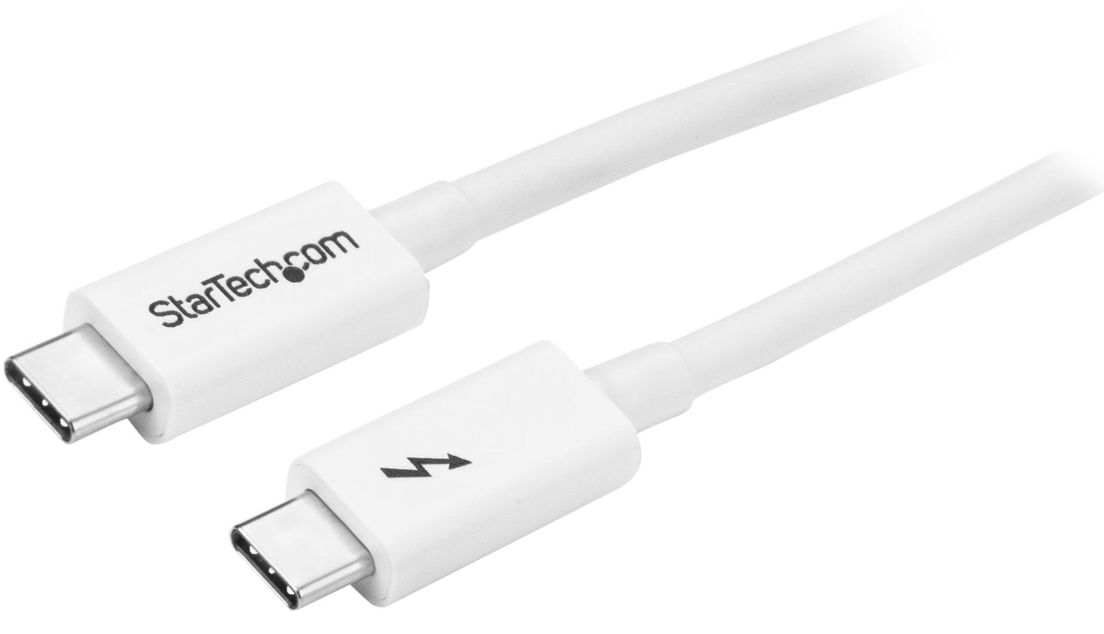 StarTech.com Thunderbolt 3 Kabel - 20Gbit/s - 1m - Weiß - 4K 60Hz - Passiv - Thunderbolt Kabel - USB Typ C Lader