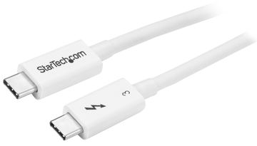 StarTech.com Thunderbolt 3 Kabel -40Gbit/s - 50cm - Weiß - 4K 60Hz - Passiv - Thunderbolt Kabel - USB Typ C Lader von LumaTech