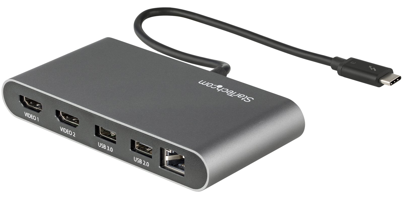 StarTech.com Thunderbolt 3 Mini Dock - Mobile TB3-Dockingstation mit dual Monitoren, HDMI 4K 60 Hz