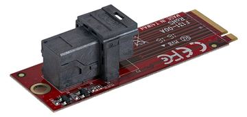 StarTech.com U.2 (SFF-8643) auf M.2 PCI Express 3.0 x4 Adapterkarte für 2,5 U.2 NVMe SSD - Schnittstellenadapter - 2.5 von LumaTech
