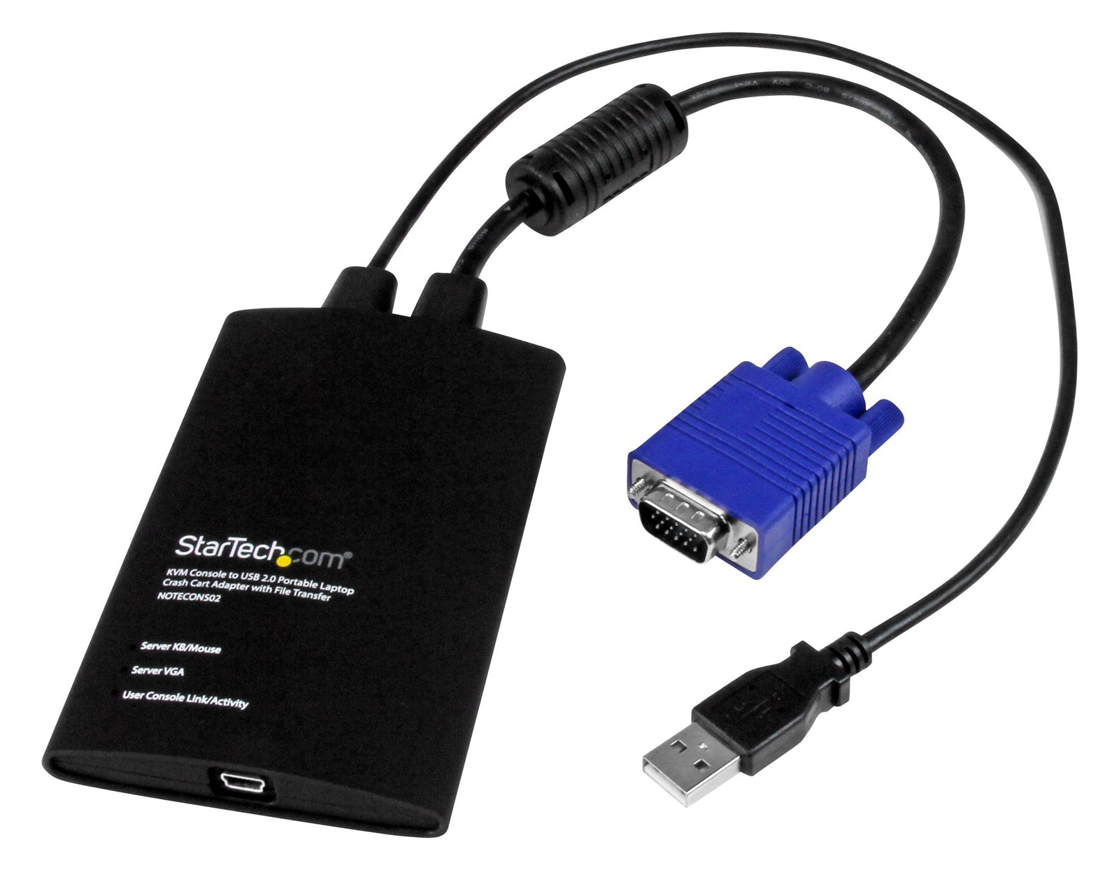 StarTech.com USB 2.0 KVM Konsole - Mobiler Laptop Crash Cart Adapter mit Datenübertragung und Videoaufnahme