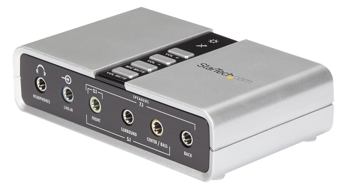 StarTech.com USB 2.0 Soundbox 7.1 Adapter - externe USB Soundkarte mit SPDIF Didital Audio