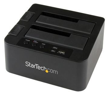 StarTech.com USB 3.0 / eSATA auf 2,5 / 3,5 Festplatten Duplizierer Dock - Kopierstation mit SATA 6Gb/s für HDD/SSD von LumaTech