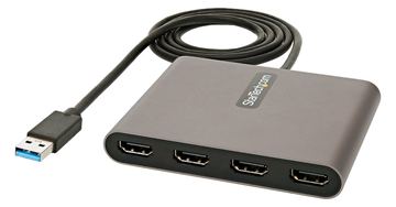 StarTech.com USB 3.0 auf 4x HDMI Adapter - Externe Video- und Grafikkarte - USB Typ-A auf Quad HDMI Display Adapter von LumaTech