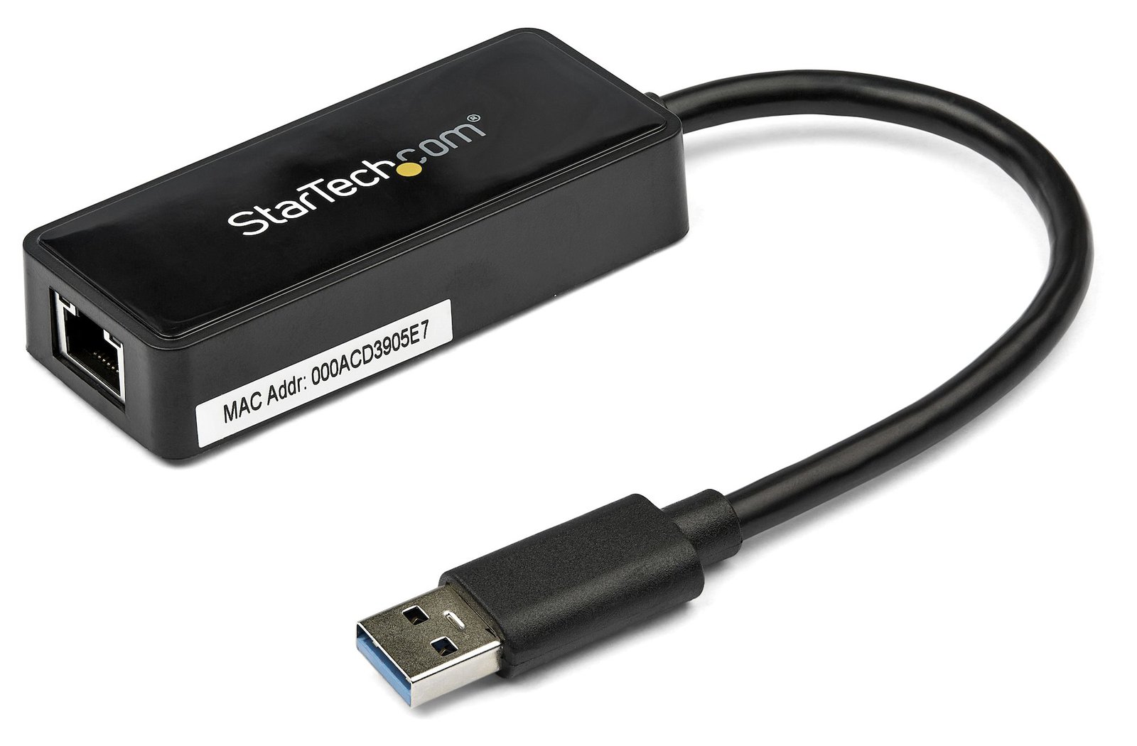 StarTech.com USB 3.0 SuperSpeed auf Gigabit Ethernet Lan Adapter mit USB Port - Schwarz