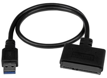 StarTech.com USB 3.1 auf 2,5 (6,4cm) SATA III Adapter Kabel mit UASP - USB 3.1 zu SATA SSD/HDD Konverter von LumaTech