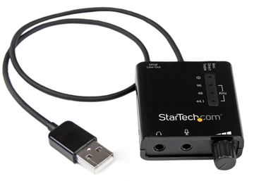 StarTech.com USB Audio Adapter - Externe USB Soundkarte mit SPDIF Digital Audio mit 2x 3,5mm Klinke von LumaTech