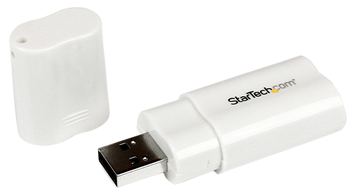 StarTech.com USB Audio Adapter - USB auf Soundkarte in weiß - Soundcard mit USB (Stecker) von LumaTech