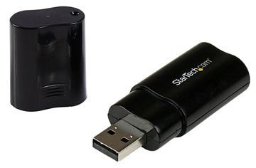 StarTech.com USB Sound Card - 3.5mm Audio Adapter - External Sound Card - Black - External Sound Card (ICUSBAUDIOB) von LumaTech