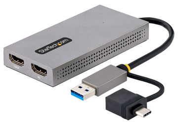 StarTech.com USB to Dual HDMI Adapter, USB A/C to 2x HDMI Monitors (1x 4K 30Hz, 1x 1080p) von LumaTech