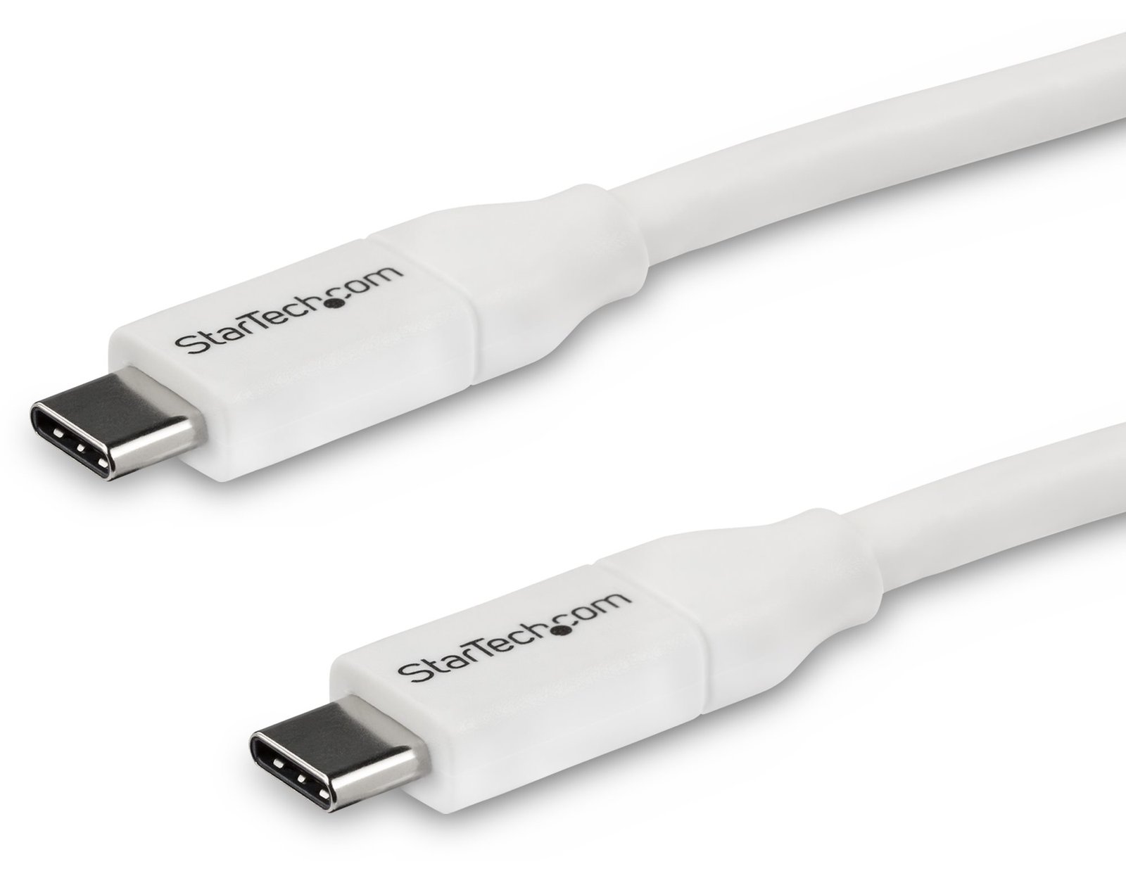 StarTech.com USB-C auf USB-C Kabel mit 5A Power Delivery - 4m - Weiss - ST/ST - USB 2.0 - USB-IF zertifiziert