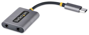 StarTech.com USB-C Headphone Splitter, USB Type C Dual Headset Adapter w/Microphone Input, USB C to 3.5mm Adapter von LumaTech