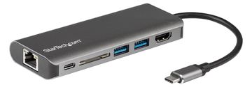 StarTech.com USB-C Multiport Adapter - 2x USB 3.0 / HDMI / SD / Gigabit Ethernet - mit Stromversorgung (USB PD) von LumaTech