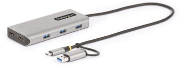 StarTech.com USB-C Multiport Adapter w/Attached USB-C to USB-A Dongle, Dual HDMI (4K30Hz/1080p60Hz) von LumaTech