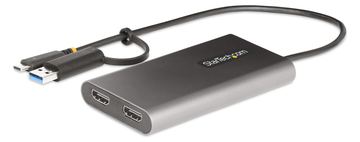 StarTech.com USB-C to Dual-HDMI Adapter, USB-C or A to 2x HDMI, 4K 60Hz, 100W PD Pass-Through, 1ft (30cm) von LumaTech