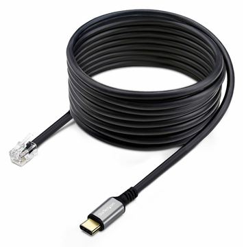 StarTech.com USB-C to RJ9 Adapter for Office Phone Handset or Wired/Wireless Headset, 1,8m von LumaTech