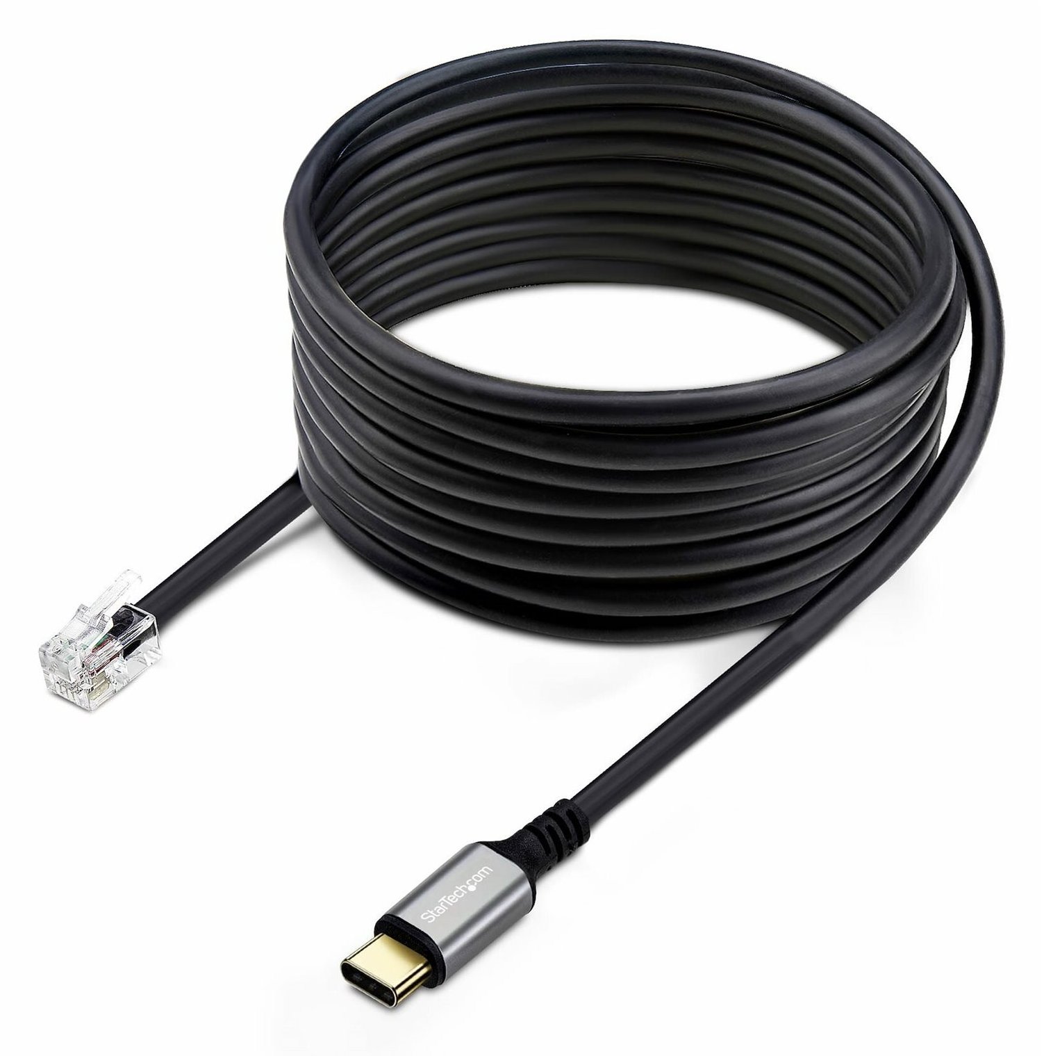 StarTech.com USB-C to RJ9 Adapter for Office Phone Handset or Wired/Wireless Headset, 1,8m