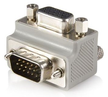 StarTech.com VGA auf VGA Kabel Adapter Typ 1 rechts gewinkelt - St/Bu - VGA-Adapter - HD-15 (VGA)
